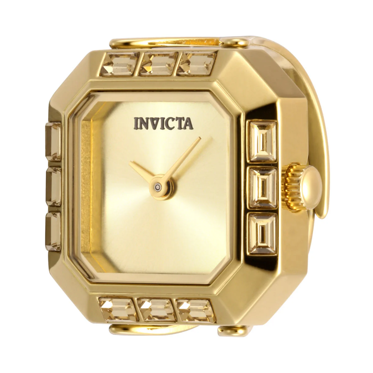 Invicta Mini Angel Women's Ring Watch - 21.5mm. Gold (49585) 1 Invicta Mini Angel Women's Ring Watch - 21.5mm. Gold (49585)