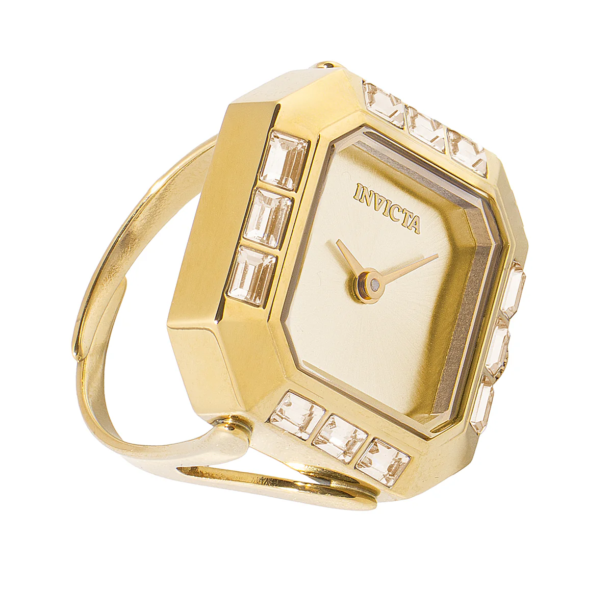 Invicta Mini Angel Women's Ring Watch - 21.5mm. Gold (49585) 2 Invicta Mini Angel Women's Ring Watch - 21.5mm. Gold (49585)