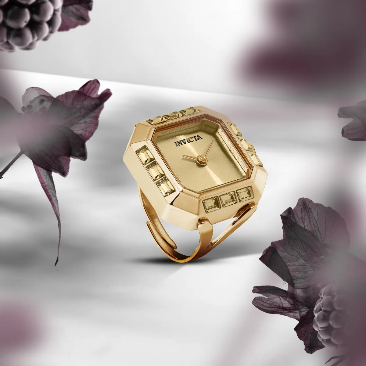 Invicta Mini Angel Women's Ring Watch - 21.5mm. Gold (49585) 4 Invicta Mini Angel Women's Ring Watch - 21.5mm. Gold (49585)