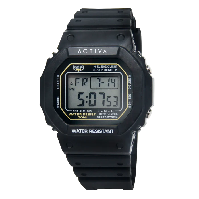 Activa Retro X Invicta Men's Digital Watch - 44.5mm. Black (ACW424-002)