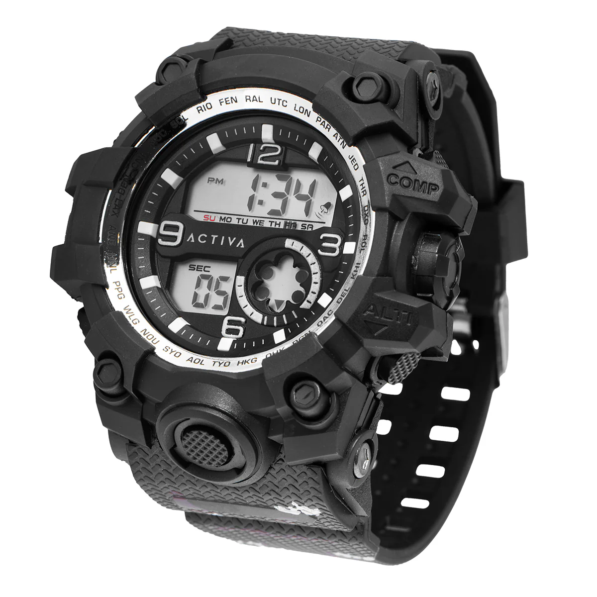 Activa Endurance X Invicta Men's Digital Watch - 54.5mm. Black (ACW435-002)