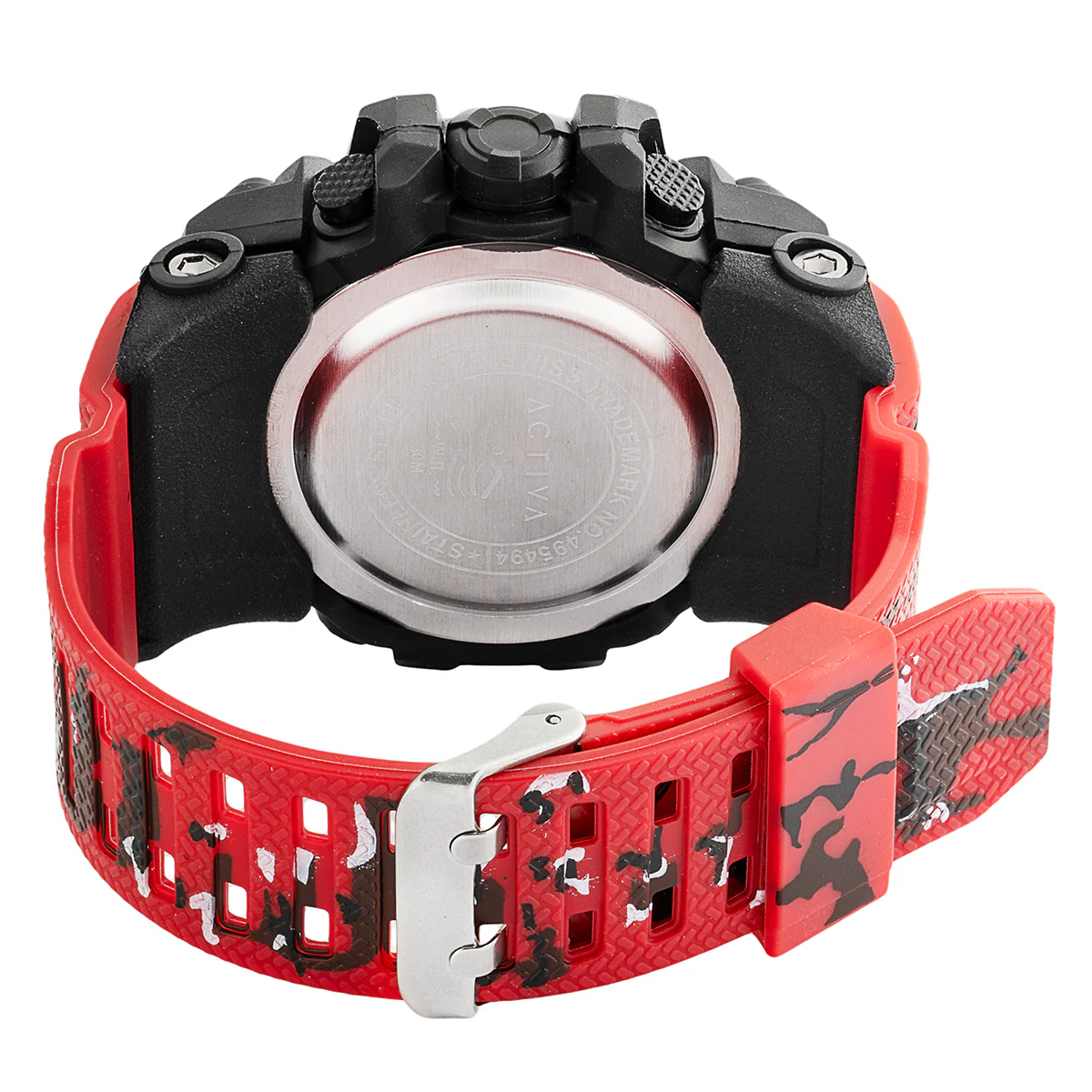 Activa Endurance X Invicta Men's Digital Watch - 54.5mm. Red (ACW435-001) 2 Activa Endurance X Invicta Men's Digital Watch - 54.5mm. Red (ACW435-001)