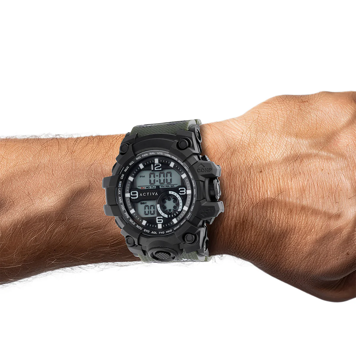 Activa Endurance X Invicta Men's Digital Watch - 54.5mm. Green (ACW435-004) 7 Activa Endurance X Invicta Men's Digital Watch - 54.5mm. Green (ACW435-004)