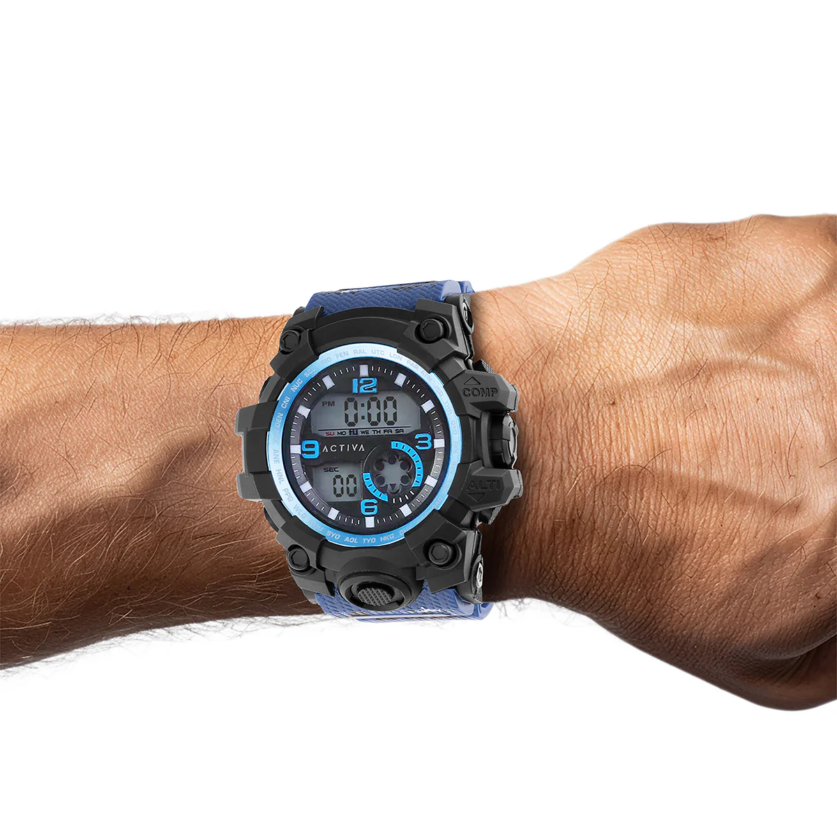 Activa Endurance X Invicta Men's Digital Watch - 54.5mm. Blue (ACW435-003) 6 Activa Endurance X Invicta Men's Digital Watch - 54.5mm. Blue (ACW435-003)