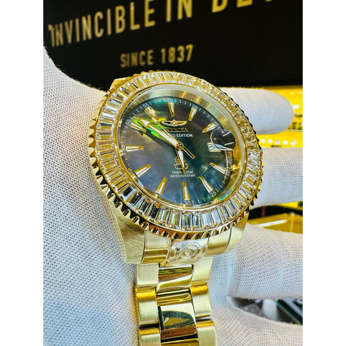Invicta Grand Diver Automatic Men's Watch w/ Mother of Pearl Dial - 47mm. Gold (44315) 3 Invicta Grand Diver Automatic Men's Watch w/ Mother of Pearl Dial - 47mm. Gold (44315)