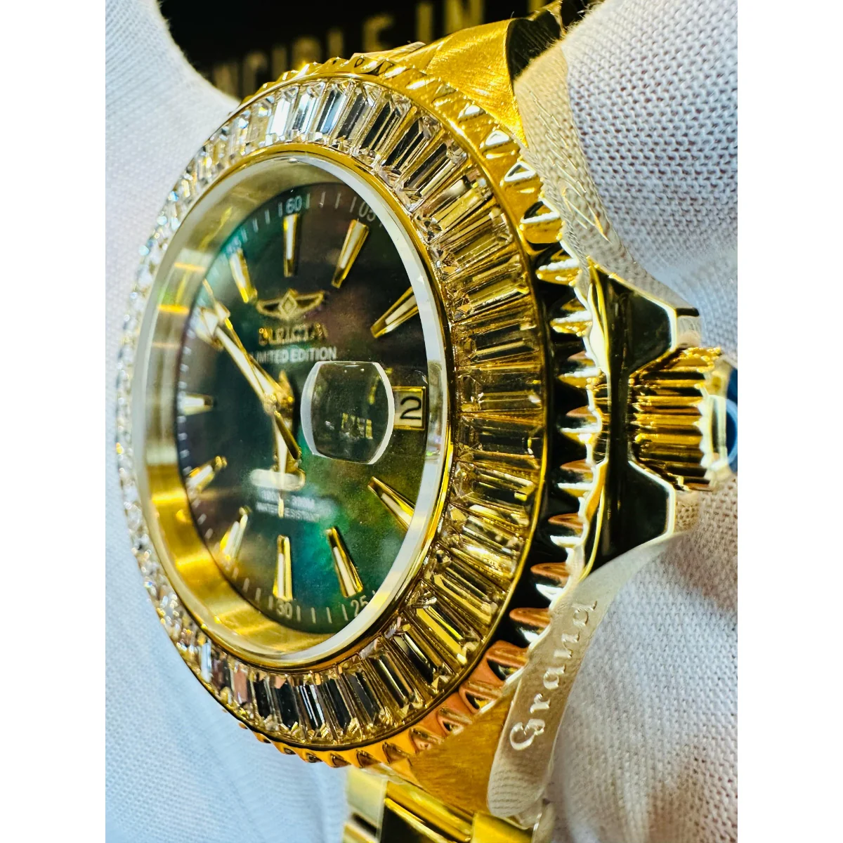 Invicta Grand Diver Automatic Men's Watch w/ Mother of Pearl Dial - 47mm. Gold (44315) 5 Invicta Grand Diver Automatic Men's Watch w/ Mother of Pearl Dial - 47mm. Gold (44315)