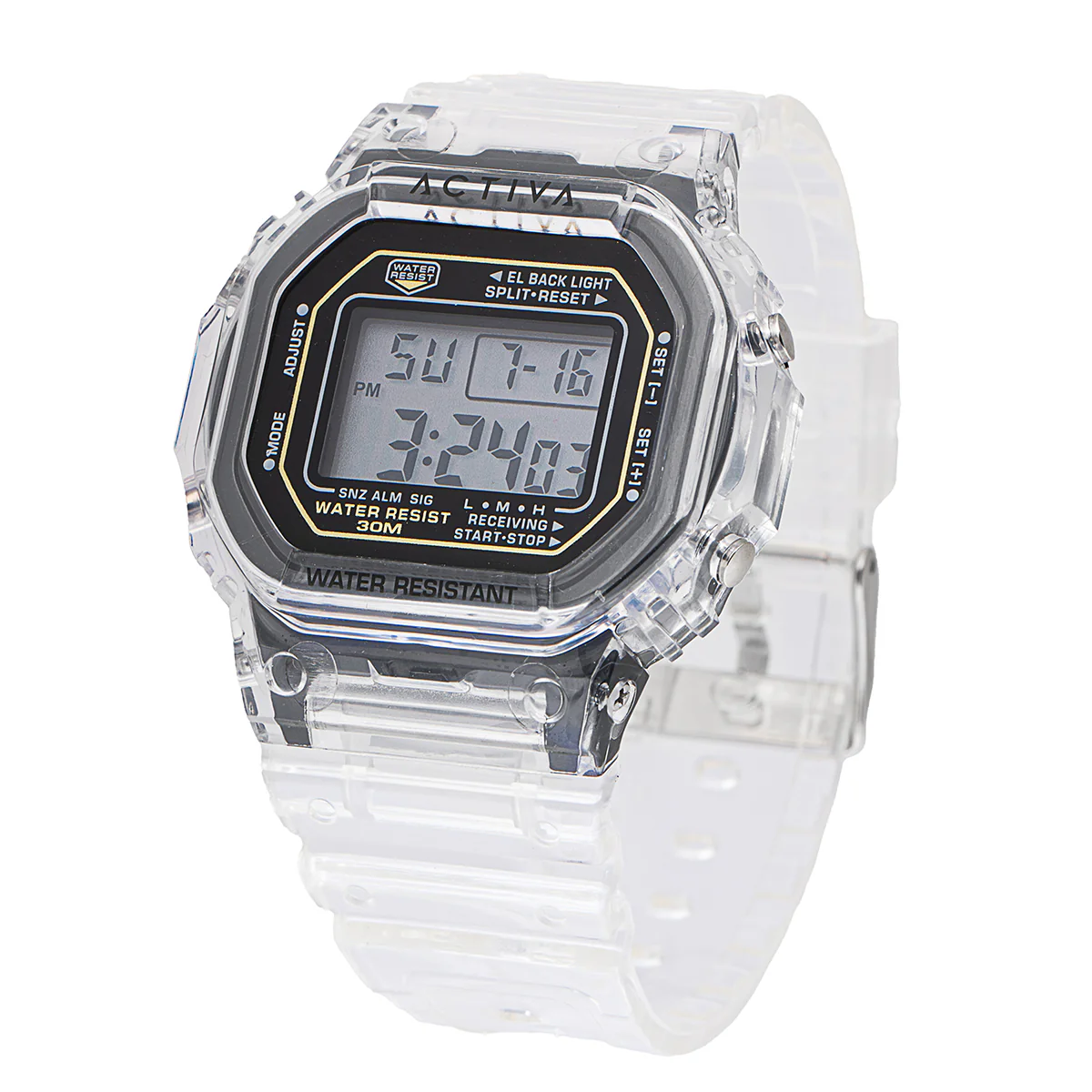 Activa Retro X Invicta Men's Digital Watch - 44.5mm, Transparent (ACW424-004) 5 Activa Retro X Invicta Men's Digital Watch - 44.5mm, Transparent (ACW424-004)