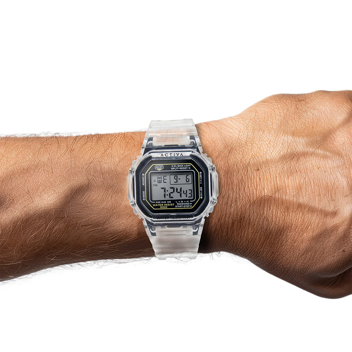 Activa Retro X Invicta Men's Digital Watch - 44.5mm, Transparent (ACW424-004) 6 Activa Retro X Invicta Men's Digital Watch - 44.5mm, Transparent (ACW424-004)