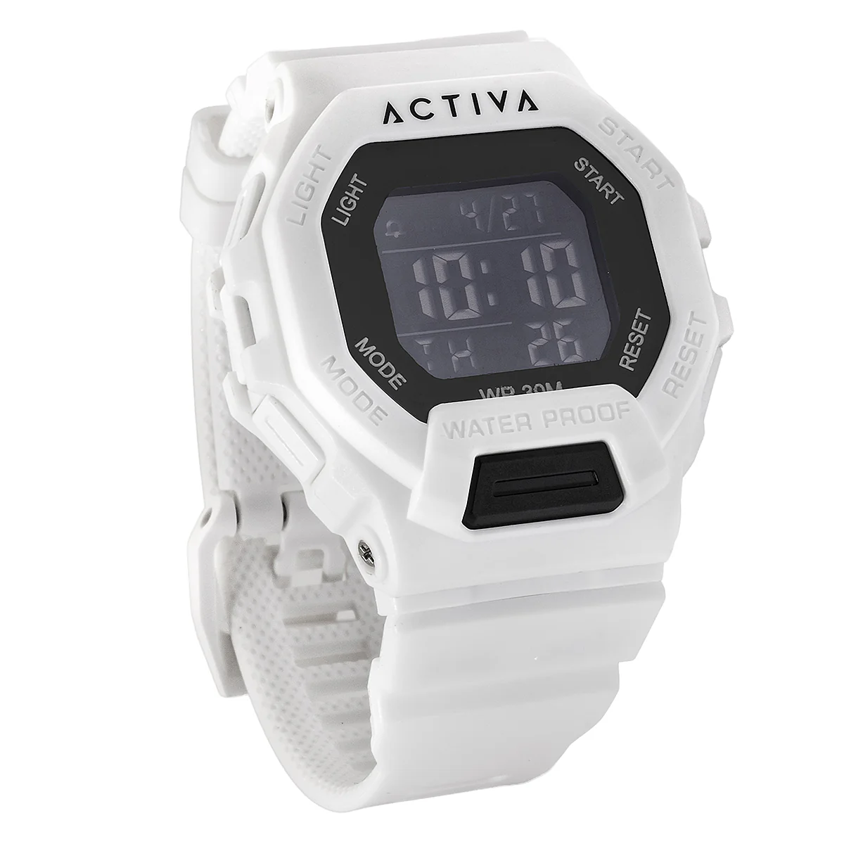 Activa X Invicta Digital Unisex Watch - 50mm. White (ACW513-001)
