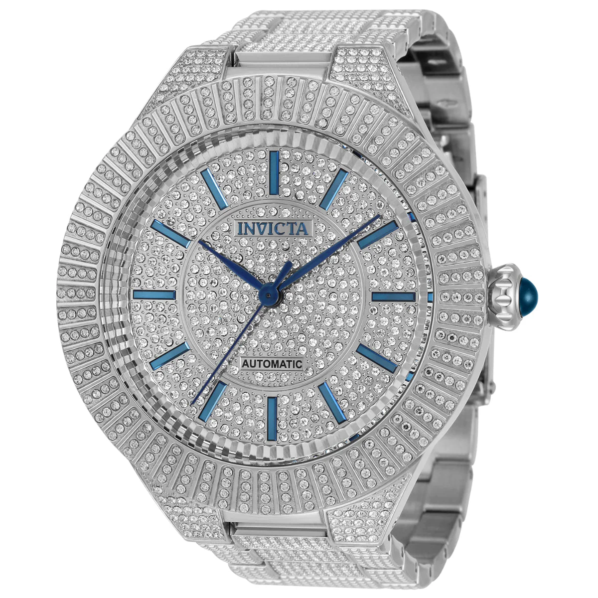 Invicta Specialty Pave Crystal Automatic Men's Watch - 54mm. Steel (34586)