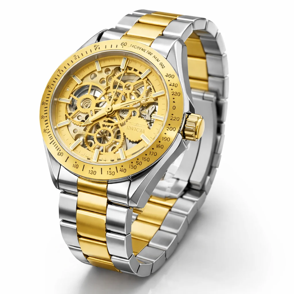 Invicta Objet D Art Automatic Men's Watch w/ Skeleton Dial - 43mm, Silver, Gold (69600) 1 Invicta Objet D Art Automatic Men's Watch w/ Skeleton Dial - 43mm, Silver, Gold (69600)