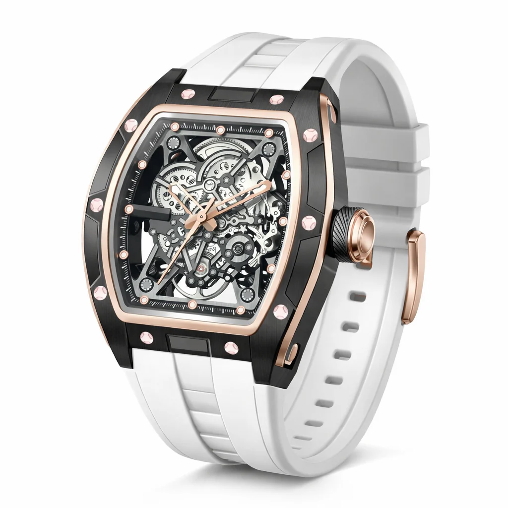 Invicta S1 Rally Manifold Automatic Men's Watch w/ Skeleton Dial - 42mm. White (69524) 1 Invicta S1 Rally Manifold Automatic Men's Watch w/ Skeleton Dial - 42mm. White (69524)