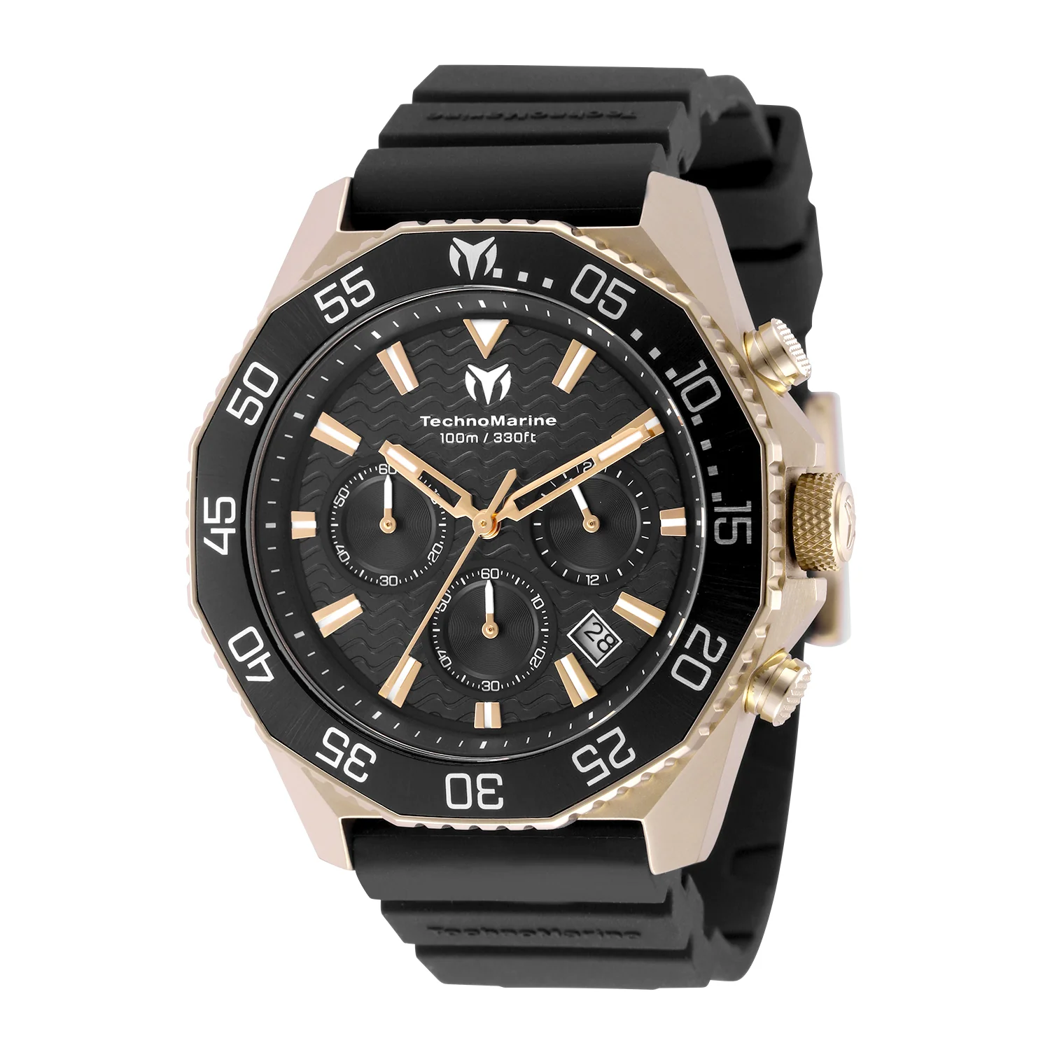 TechnoMarine Mare Vivo Men's Watch - 44mm. Black (TM-225070)