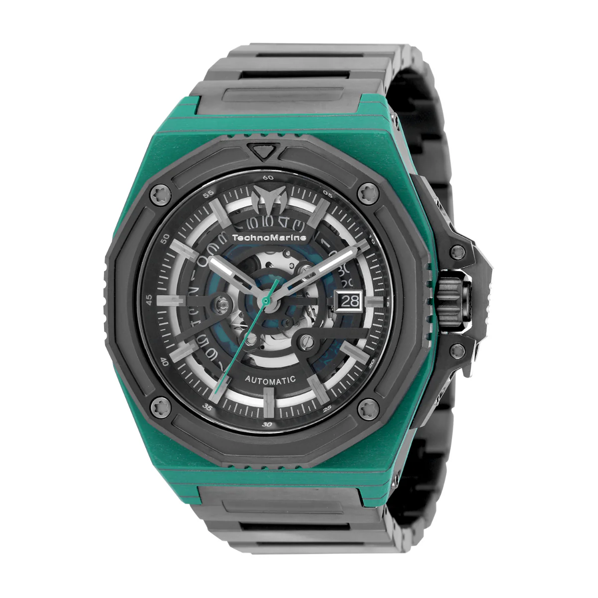 TechnoMarine Carbon Nautic Marine Automatic Men's Watch with Forged Carbon Case - 45mm. Black (TM-525002)