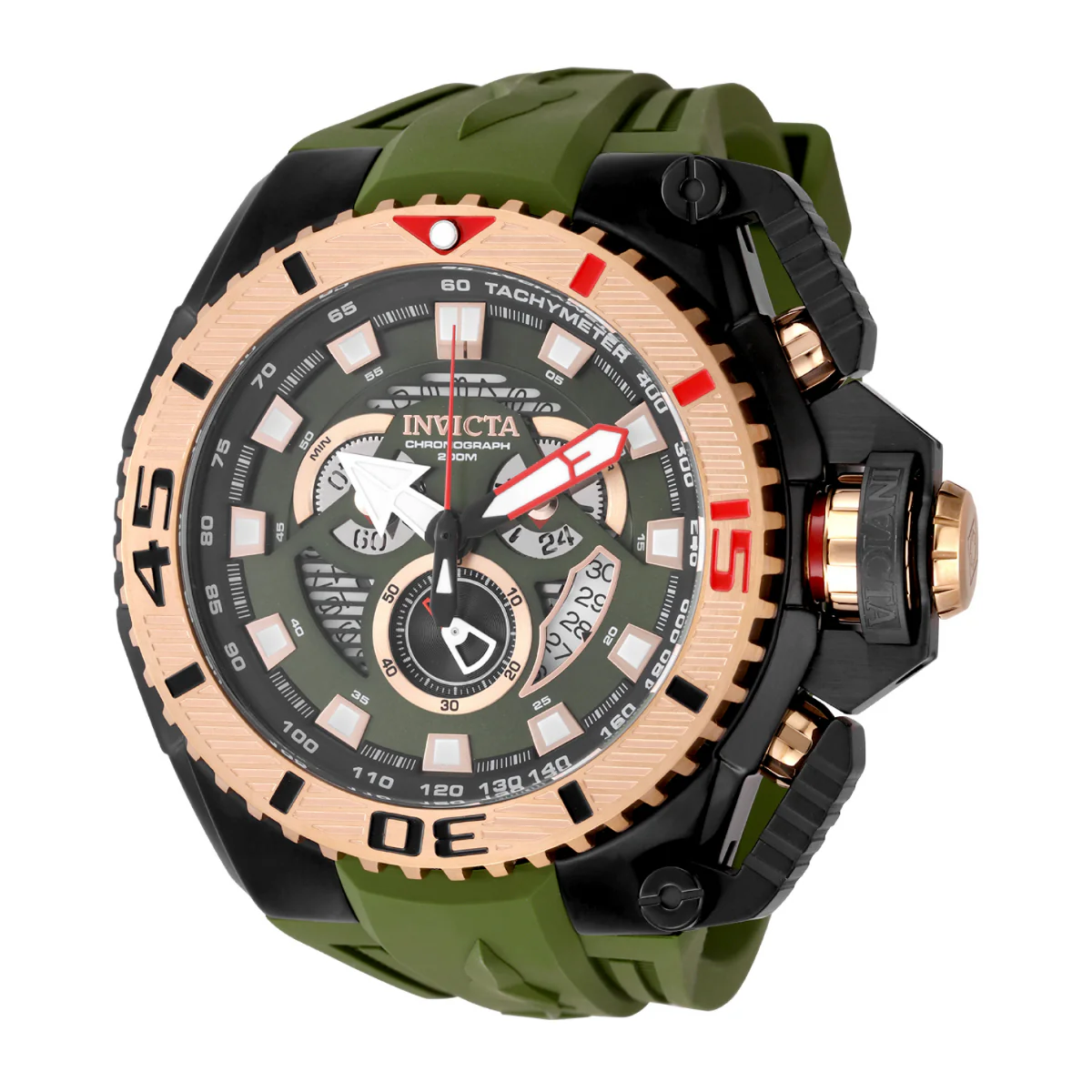 Invicta Sea Hunter Blockade Men's Watch - 57mm. Army Green (49629) 1 Invicta Sea Hunter Blockade Men's Watch - 57mm. Army Green (49629)
