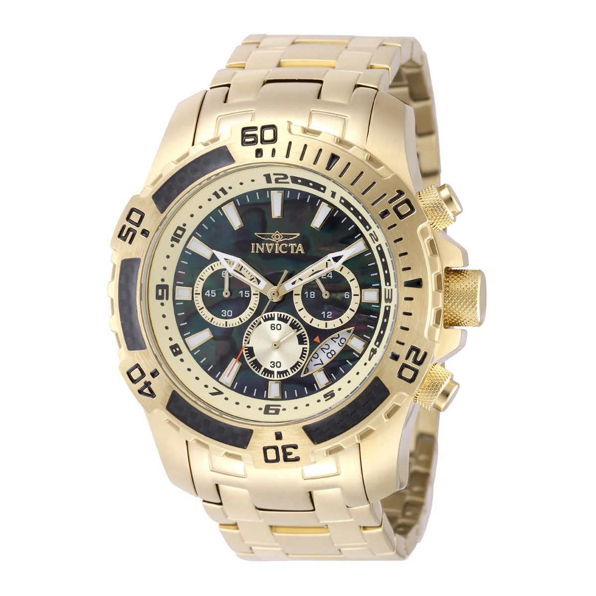Invicta Pro Diver SCUBA Men's Watch w/ Abalone Dial - 51mm. Gold (49854) 1 Invicta Pro Diver SCUBA Men's Watch w/ Abalone Dial - 51mm. Gold (49854)