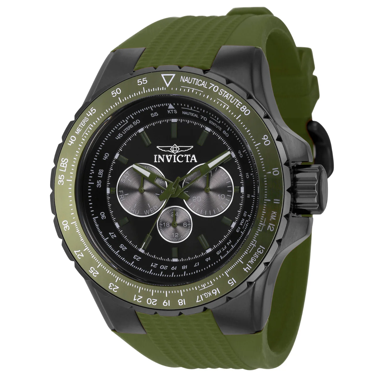 Invicta Aviator Skyshock Men's Watch - 50mm. Green (39302)