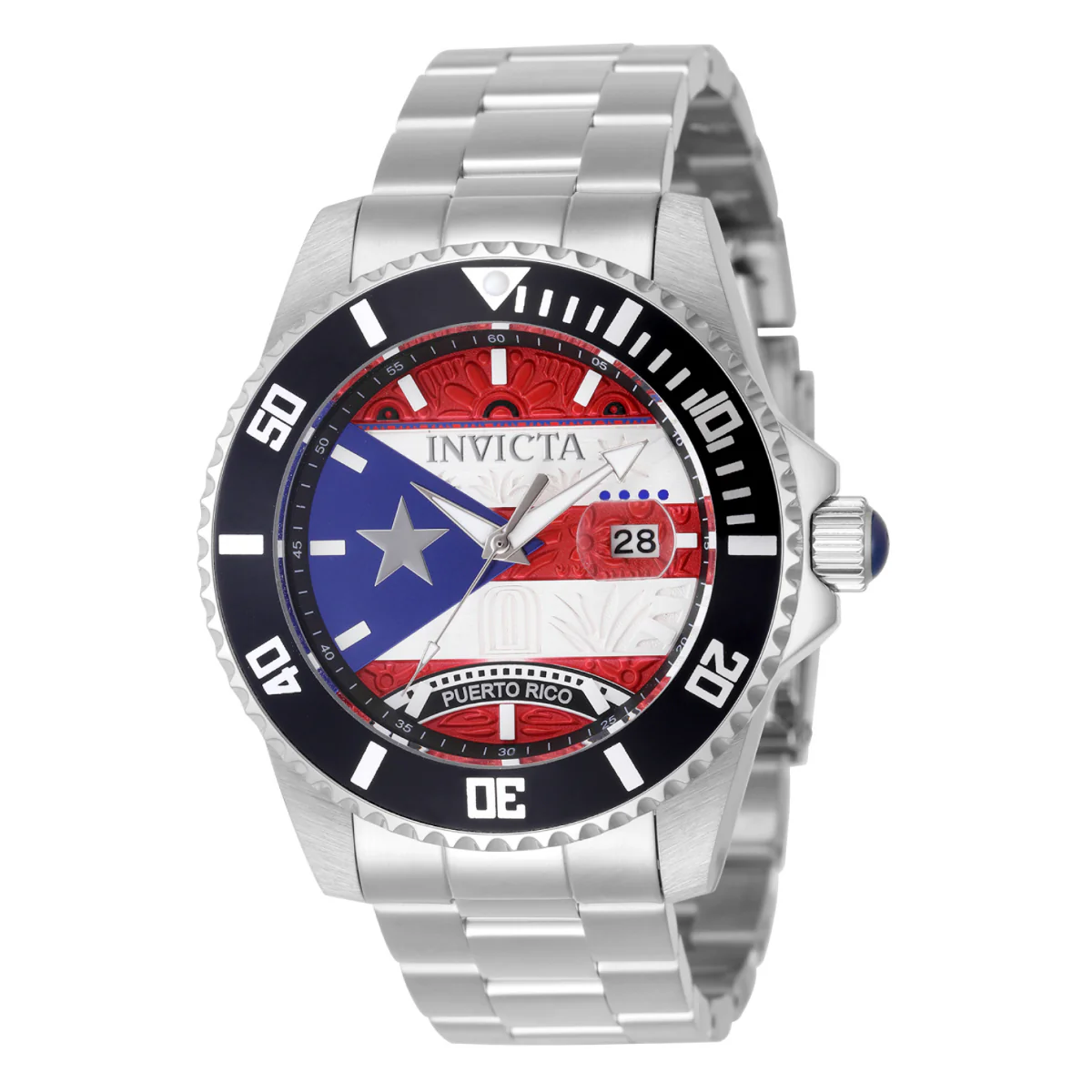 Invicta Pro Diver Puerto Rico Edition Men's Watch - 44mm. Steel (49611) 1 Invicta Pro Diver Puerto Rico Edition Men's Watch - 44mm. Steel (49611)