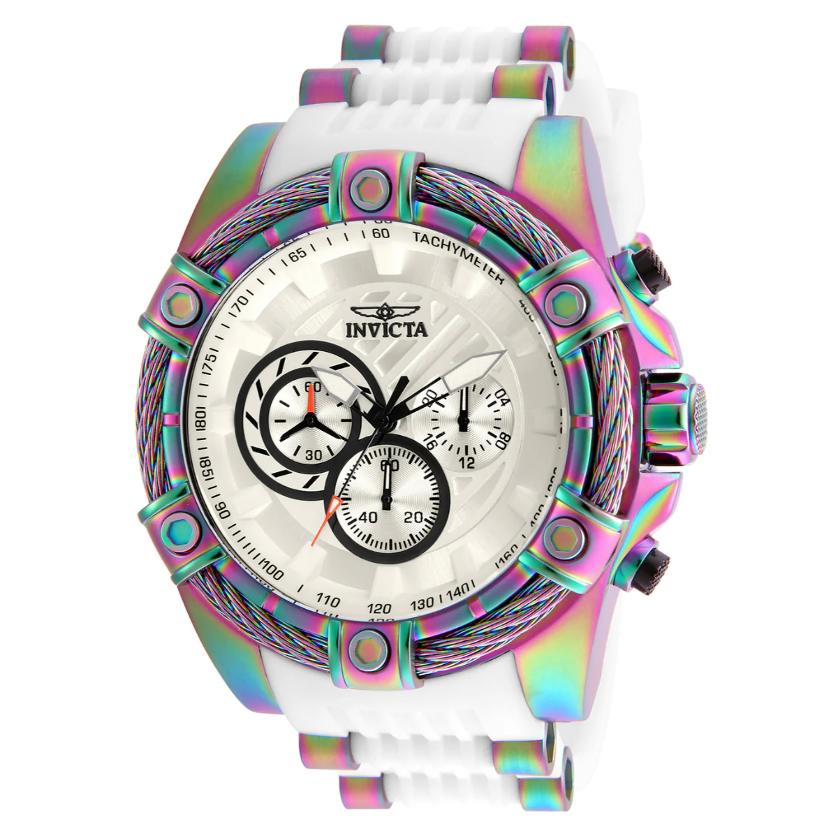 Invicta Bolt Girdex Men's Watch - 52mm. White, Iridescent (25530)