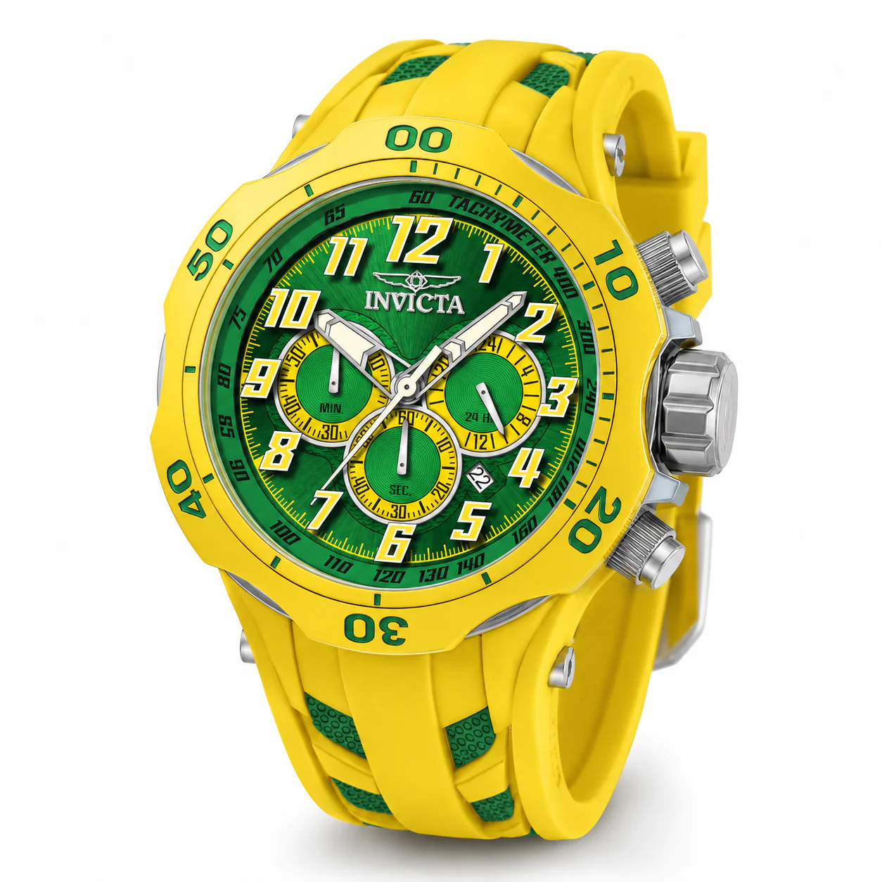 Invicta Venom Hydra Men's Watch - 52mm. Green. Yellow (50510) 1 Invicta Venom Hydra Men's Watch - 52mm. Green. Yellow (50510)