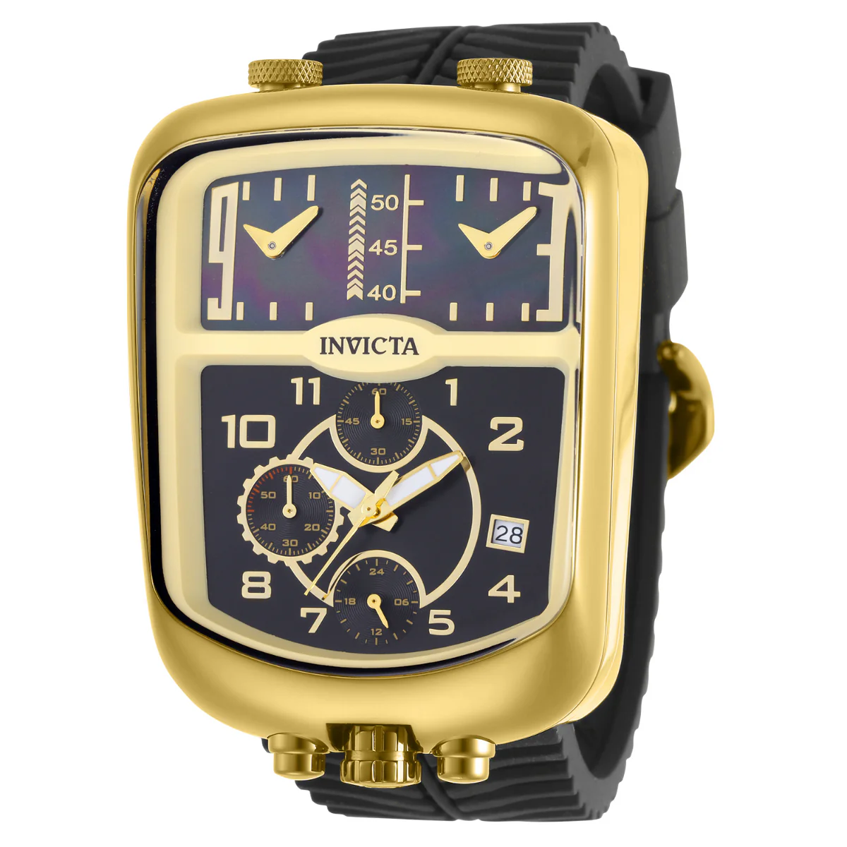 Invicta S1 Rally Dualshift Men's Watch w/ Mother of Pearl Dial - 42mm. Black (49635) 2 Invicta S1 Rally Dualshift Men's Watch w/ Mother of Pearl Dial - 42mm. Black (49635)
