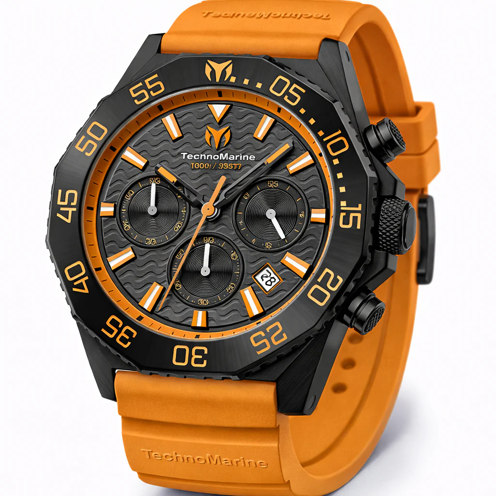 TechnoMarine Mare Vivo Men's Watch - 44mm. Orange (TM-225076)